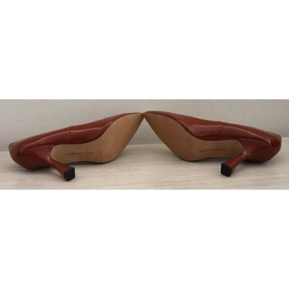 Gabrielle Union 684-5382 Women’s Sz 9 Cognac Brown Lilian Set In Heel Pumps - Picture 5 of 16